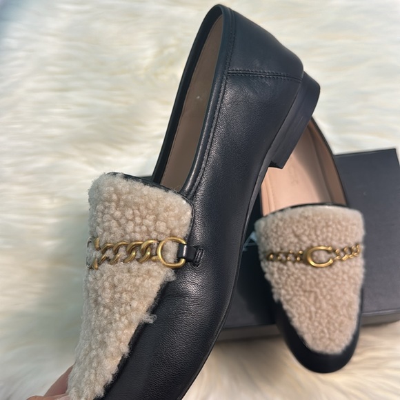 COACH SHEARLING HELENA LOAFERS - Picture 9 of 15